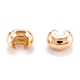 Brass Crimp Beads Covers KK-F824-036B-G-2