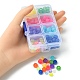 184 perline di plastica trasparente in 8 colori KY-YW0001-52-4