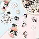 32 шт. 8 стиля подвески с отпечатками лап из сплава и эмали&nbsp;ENAM-SC0007-29-3