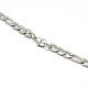 Modische matte 304 Edelstahl Figaro-Kette Halsketten für Männer STAS-A028-N017MP-3