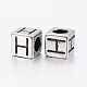 304 Stainless Steel Large Hole Letter European Beads STAS-H428-01AS-H-2