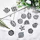 SUPERFINDINGS 20Pcs 10 Style Black and White 3D Printed Abstract Pattern Acrylic Pendants Opaque Acrylic Pendants Mix Shaped Modern Abstract Pendants for Necklace Earrings Jewelry Making SACR-FH0001-02-3