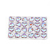 Galvanoplastie pendentifs en verre à facettes EGLA-N006-049-5