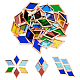 Olycraft 36pcs 6 couleurs carreaux de mosaïque en verre coloré DIY-OC0009-44-1