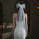 Voiles de mariée en maille de polyester bowknot PW-WG60878-01-2