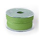 編み紐  革のアクセサリーコード  ジュエリーDIY製版材料  グリーン  3mm  約54.68ヤード（50m）/ロール WL-I003-3mm-A-07-1