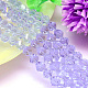 Chapelets de perles de cristal autrichien imitation polyèdre à facettes G-M183-6mm-04A-1