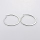 Ring 304 Stainless Steel Hoop Earrings EJEW-N0015-24P-2