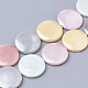 Brins de perles de coquillages d'eau douce peints BSHE-T002-01F-1