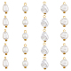 Superfindings 80pcs 4 estilos colgantes de perlas de imitación de plástico abs PALLOY-FH0001-84-1