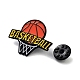 Spille in lega nera a tema basket&nbsp;JEWB-C032-04B-EB-3