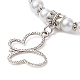 Perles de verre bracelets en perles extensibles BJEW-JB09696-03-3