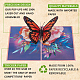 Tarjeta de felicitación de papel emergente de mariposa 3d AJEW-WH0038-31-6