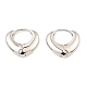 Brass Hoop Earrings EJEW-I289-13P-1
