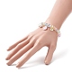 Bracelet extensible à perles rondes bling galss BJEW-JB09242-3