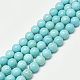 Synthetic Turquoise Beads Strands G-S300-109-4mm-1
