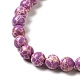 Brins de perles teintes en jaspe impérial synthétique G-P507-01A-06-4