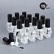 Benecreat 15 шт. 8 мл пустые бутылки для лака для ногтей прозрачные стеклянные бутылки для лака для ногтей с шариками для смешивания DIY-BC0011-35-3