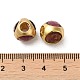 Rack Plating Brass Cubic Zirconia European Beads KK-K275-08G-3