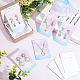 FINGERINSPIRE 120 Pcs Necklace Earring Display Cards Starry Sky Pattern Earring Cards for Selling 2.4x3.5 inch Colorful Jewelry Display Hanging Card for Earrings CDIS-FG0001-54-5