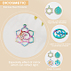 DICOSMETIC 24Pcs 4 Style Stainless Steel Pendants Rainbow Color Pendants Charms Flat Flower of Life Hollow Metal Charms for DIY Bracelet Necklace Jewelry Crafts Making STAS-DC0006-41-5