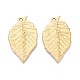 Подвески в форме листьев из нержавеющей стали 304 STAS-T067-37G-1