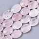 Natürlichen Rosenquarz Perlen Stränge G-N0325-09B-01-1