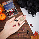 SUNNYCLUE 1 Box 30Pcs 3 Colors Black Red Small Coffin Charm Coffin Charms Bulk Scary Theme Gothic Halloween Charm Cross Charms for Jewelry Making Charms DIY Bracelet Necklace Earrings Craft Gifts ENAM-SC0003-50-3