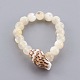 Spiral Shell and Shell Stretch Finger Rings RJEW-JR002231-06-2