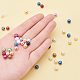 Umweltfreundliche runde Perlen aus gefärbtem Glasperlen HY-PH0011-02-6mm-4