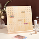 PH PandaHall 132 Holes Earring Holder Wood Earring Stands with Base Earring Hanger Board Stud Earring Stand Organizer Jewelry Rack Display Earring Display Stands for Selling Retail Personal EDIS-WH0016-029-4