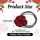 4 pz 4 colori collana girocollo collare fiore di stoffa per le donne sposa festa nuziale AJEW-TA0001-26-3
