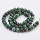 Natural Ruby in Zoisite Beads Strands G-F568-085-8mm-2