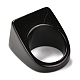 透明アクリル指輪  樹脂のナザールボンジュウと正方形  ブラック  usサイズ7 3/4(17.9mm)  5~20mm  内径：17mm RJEW-P022-G01-2