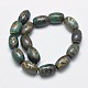 Brins de perles dzi à motif de bouteille de nectar de style tibétain TDZI-I002-08A-2