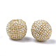 Handmade Hemp Woven Beads WOVE-Q077-09A-2
