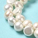 Fili di perle di perle d'acqua dolce coltivate naturali PEAR-E017-22-4