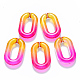 Two Tone Transparent Acrylic Linking Rings OACR-S036-006A-N07-3