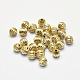 Long-Lasting Plated Brass Corrugated Beads X-KK-K193-105G-NF-1