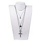 304 Stainless Steel Pendant Necklaces Sets NJEW-JN02524-5