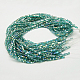 Electroplate Glass Beads Strands EGLA-D018-8x8mm-53-2