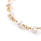 Bracciali con perline di perle naturali per bambini BJEW-JB06127-01-2