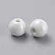 Perles en porcelaine manuelles PORC-D001-10mm-04-2