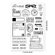 GLOBLELAND Books to Read Clear Stamps for DIY Scrapbooking Reading List Silicone Clear Stamp Seals for Cards Making Photo Album Journal Home Decoration DIY-WH0167-57-0328-6