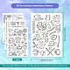 4 Sheets 11.6x8.2 Inch Stick and Stitch Embroidery Patterns DIY-WH0455-057-2