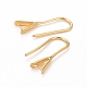 Rack Plating Eco-friendly Brass Earring Hooks X-KK-D075-14G-RS-2