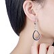 Trendy Sterling Silver Hoop Earrings EJEW-BB29996-A-2