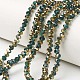Electroplate Transparent Glass Beads Strands EGLA-A034-T3mm-O10-1
