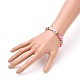 Polymer Clay Heishi Beads Stretch Bracelets BJEW-JB05710-03-3