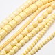 Mixed Shapes Imitation Amber Resin Beads Strands RESI-A009-02-1
